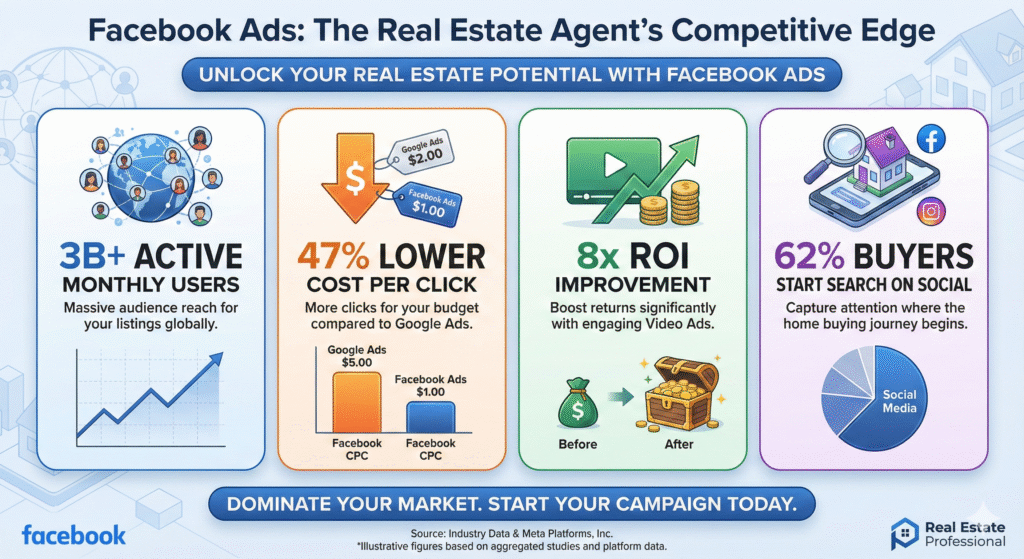 Facebook Ads for Real Estate Agents : Digicarrom